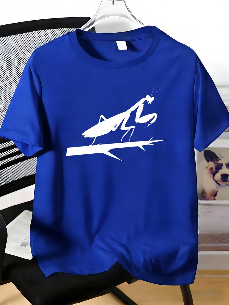 Unisexs Tee White Unisextis On Thorny Branch Graphic Print Cotton Short Sleeve Male Casual Streetwear Outdoor Daily Basic Fashion Top
