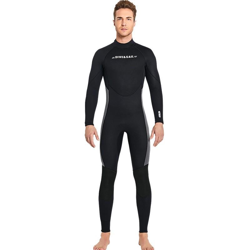 Diving Suit 3MM One-piece Long-sleeved Cold-proof Sailing Boat Deep Surfing Swimming Warm