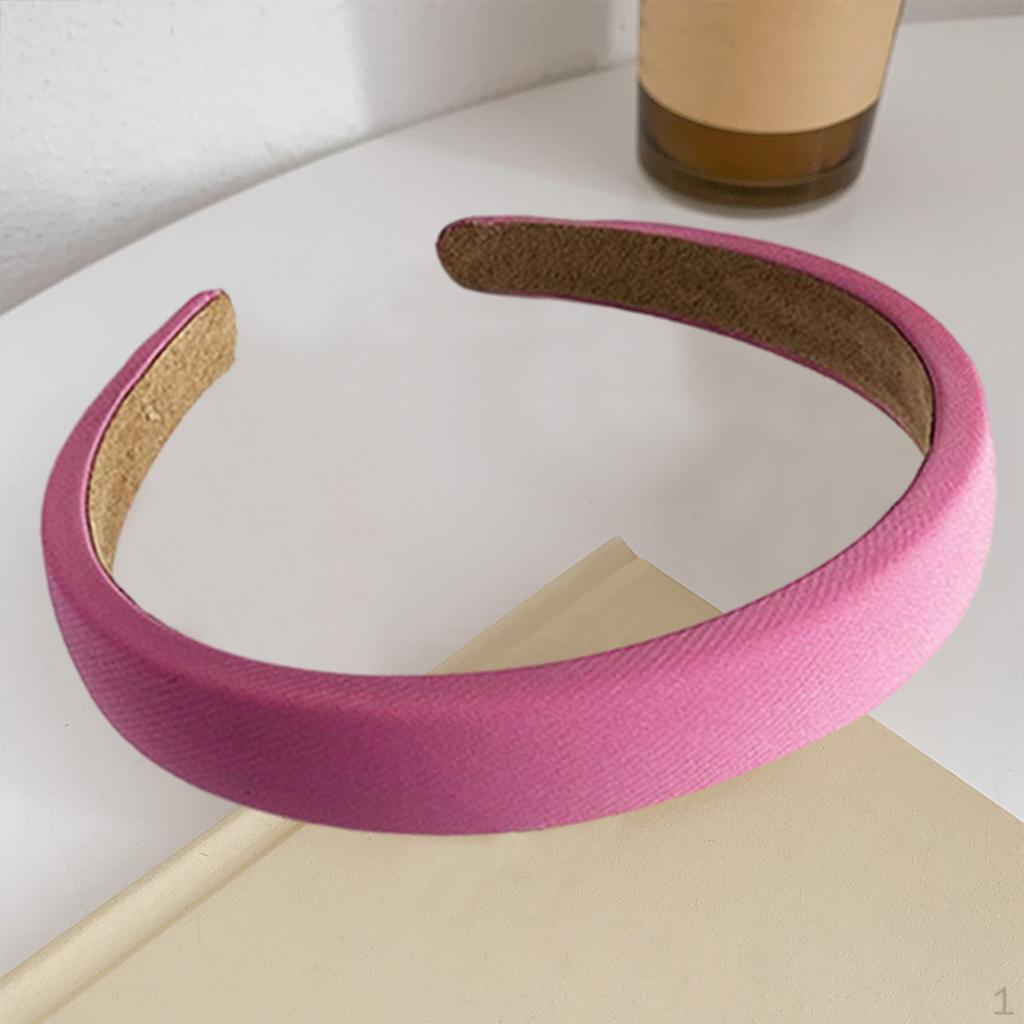 

Fashion Headband Padded Sponge Hair Hoop Hairband Accessories for Women pink