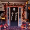 With Sound Halloween Movable Skeleton 40cm Simulated Human Skeleton  Haunted House