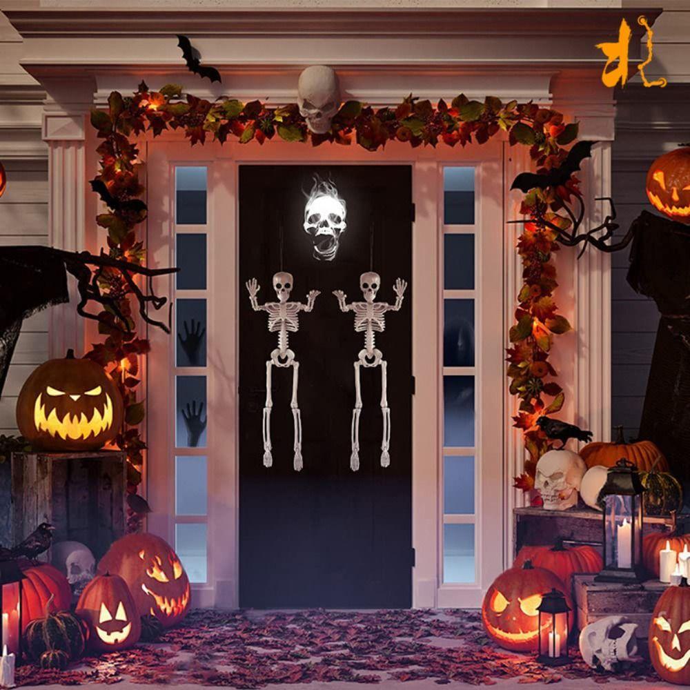 With Sound Halloween Movable Skeleton 40cm Simulated Human Skeleton  Haunted House