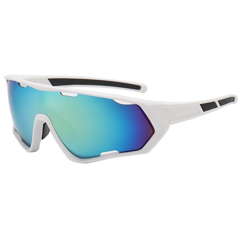 Bunte futuristische Damen-Radsportsonnenbrille für Outdoor-Sportarten