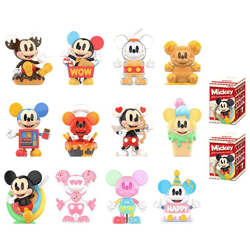 New POP MART X Disney Mickey Unlimited Childhood Collection Figure Blind Box Products Single Mystery Box/Full Box 13 Pcs PPMT-2412-0057
