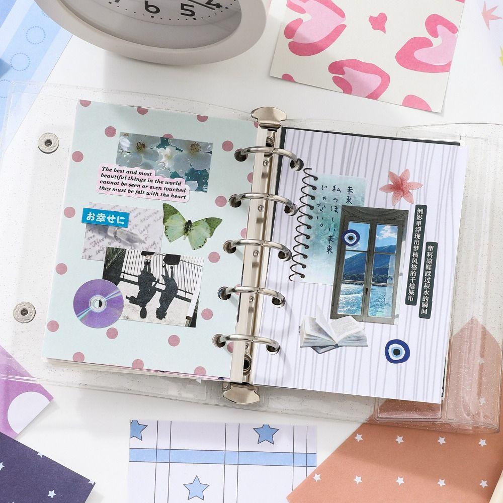 for M5 Inner Page Memo Pad Refill Pages 120 Sheets Scrapbook Paper Set Material Book  DIY Journal