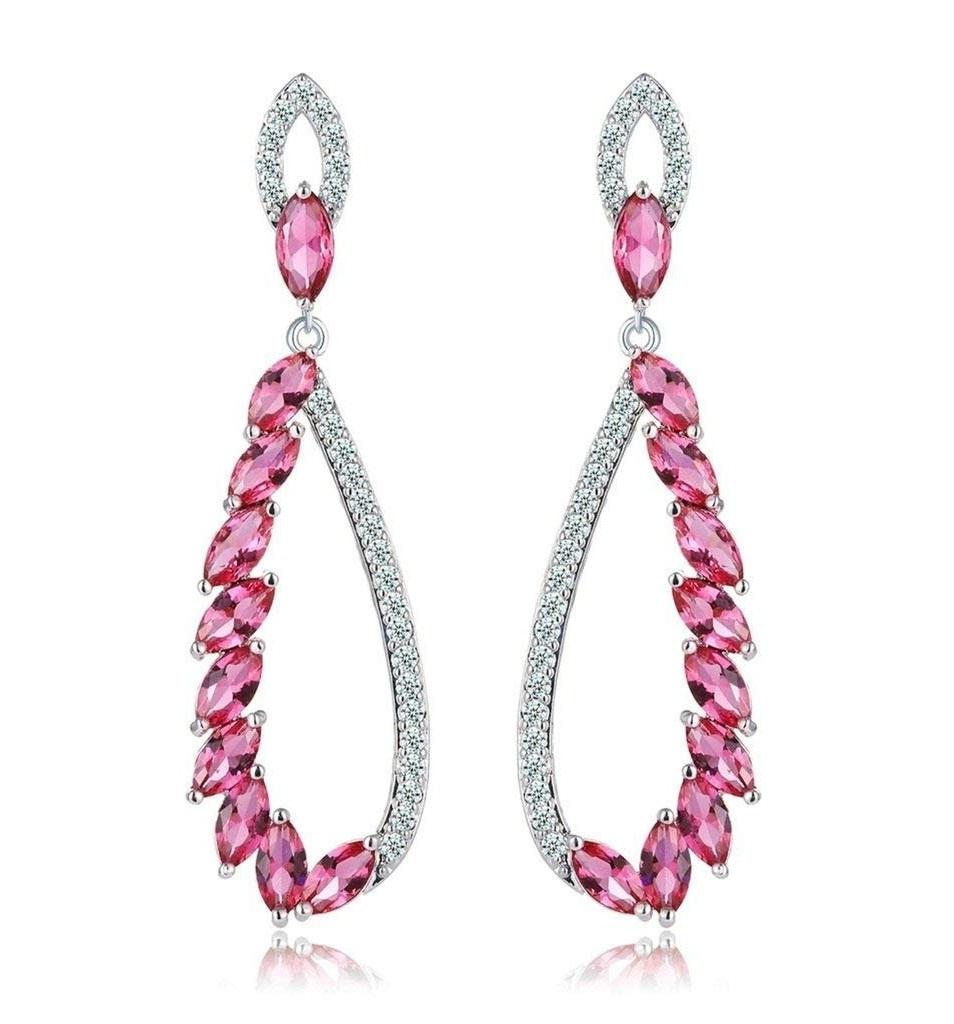 Jewellery Celebrity Inspired Crystal Studded Dangler Earings Earrings for Girls and Women