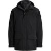Polo Solid Color Hooded Zip Pocket Long Sleeve Jacket Men Jackets Black MNPOOTW16021438-001