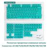 Russian Language Transparent PC Magnetic Axis Personalized Keycaps for Mechanical Keyboards