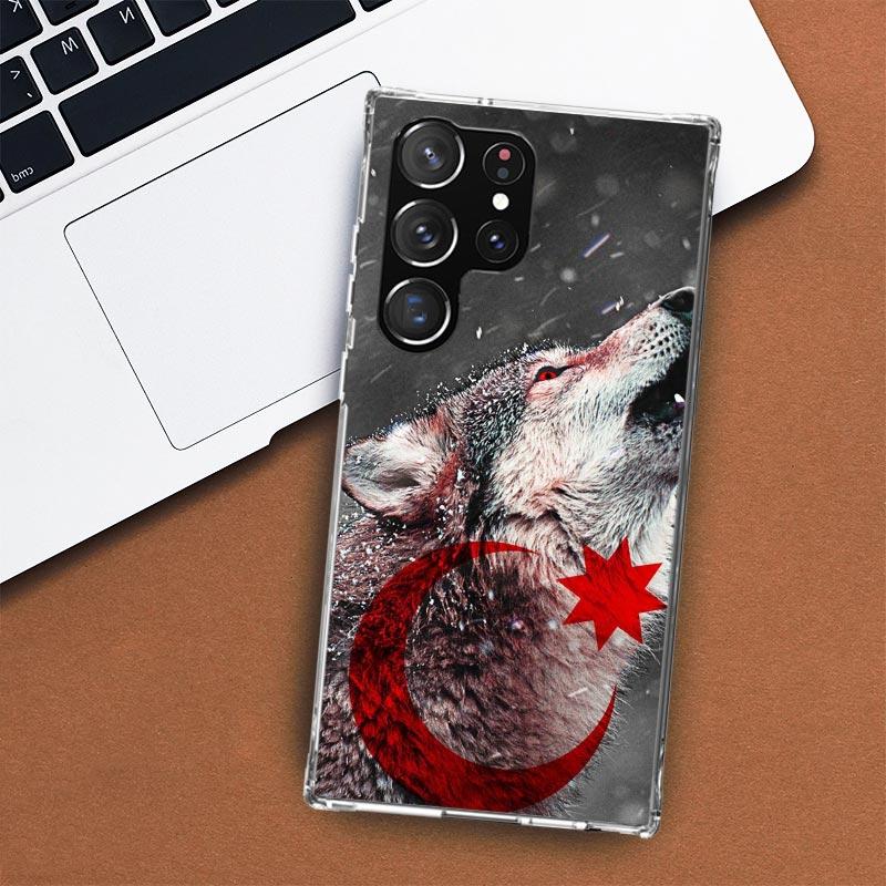 Turkey Turkish Flag Phone Case For Samsung Galaxy S24 S23 S22 Ultra S21 S20 Fe S10 Plus S10E S9 S8 + Shell Coque