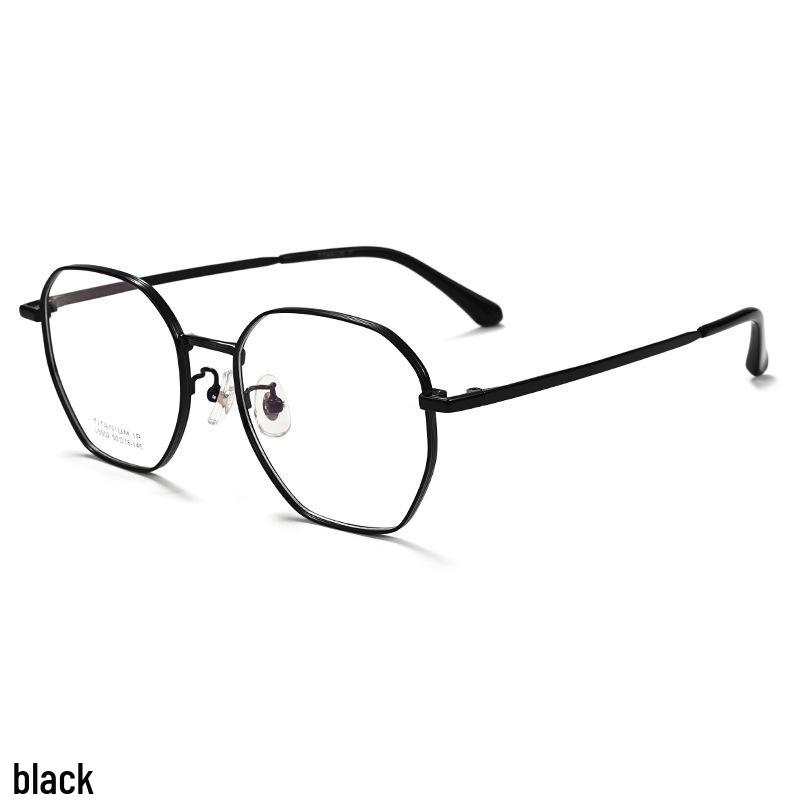 

Модные ретро оправы для очков с полным ободком из чистого титана для мужчин и женщин, полностью титановые очки для зрения и по рецепту
