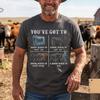 T-shirt drôle d'éleveur de bétail, Sachez quand les tenir T-shirt vache, Cadeau d'éleveur, T-shirt d'élevage de bétail, T-shirt graphique drôle d'agriculteur