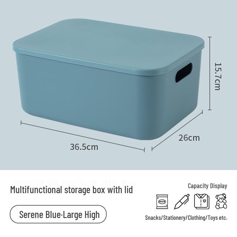 Stapelbarer Kunststoff-Aufbewahrungsbehälter für Haushalt, Wohnzimmer, Schlafzimmer, Studentenwohnheim - Spielzeug-Organizer