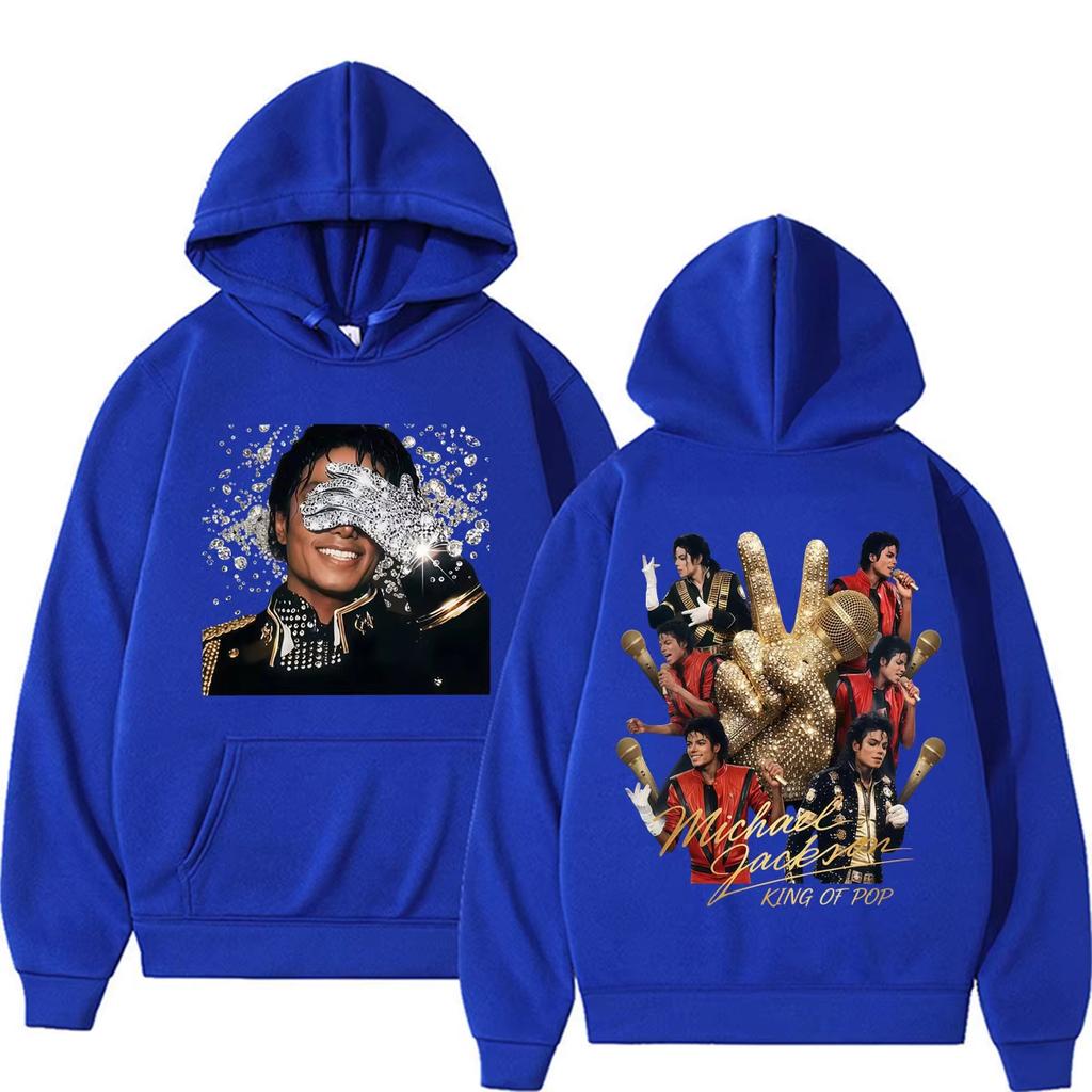 Michael Jackson Król Popu MJ Prezent dla Fana Bluzy Mężczyźni Kobiety Klasyczne Hip Hop Muzyka Pop Bluzy Oversize Unisex Harajuku wysoka jakość