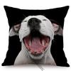 Pet Dog Portrait Print Sofa Throw Pillow Case Dachshund Terrier Samoyed Living Room Chair Decoration Cushion Cover Cojines