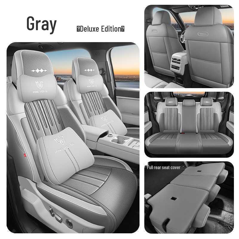 Titanium 7 Perforated Leather Car Seat Covers 2025 - Max Version for 200KM Two-Wheel Drive, Breathable & Full Coverage