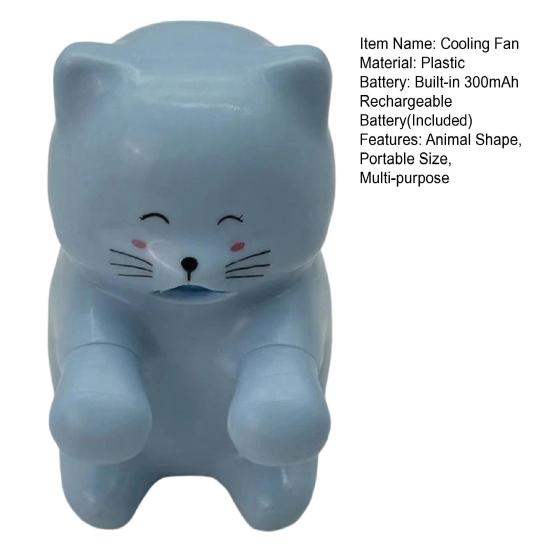 Ventilador de Refrigeración Mini para Comida Yousheng Forma de Gato Oso Clip en Borde de Taza Ventilador Recargable Bebidas Calientes Café Té Comidas Vajilla Refrigerador de Comida