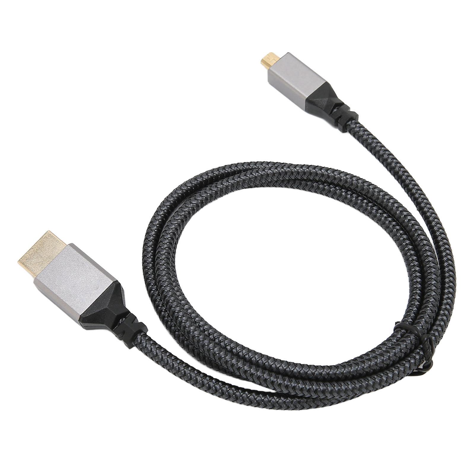 

4K HD Multimedia Interface Cable Male to Male 18Gbps High Speed 4K 60Hz HD Knit Micro HD Multimedia Interface Adapter 1m / 3.3ft