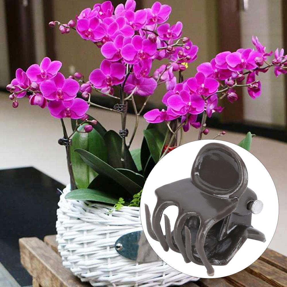 200Pcs 1.5cm Plastic Plant Clip Flower Stem Support Fixing Clamp Clips Garden Tool for Orchid