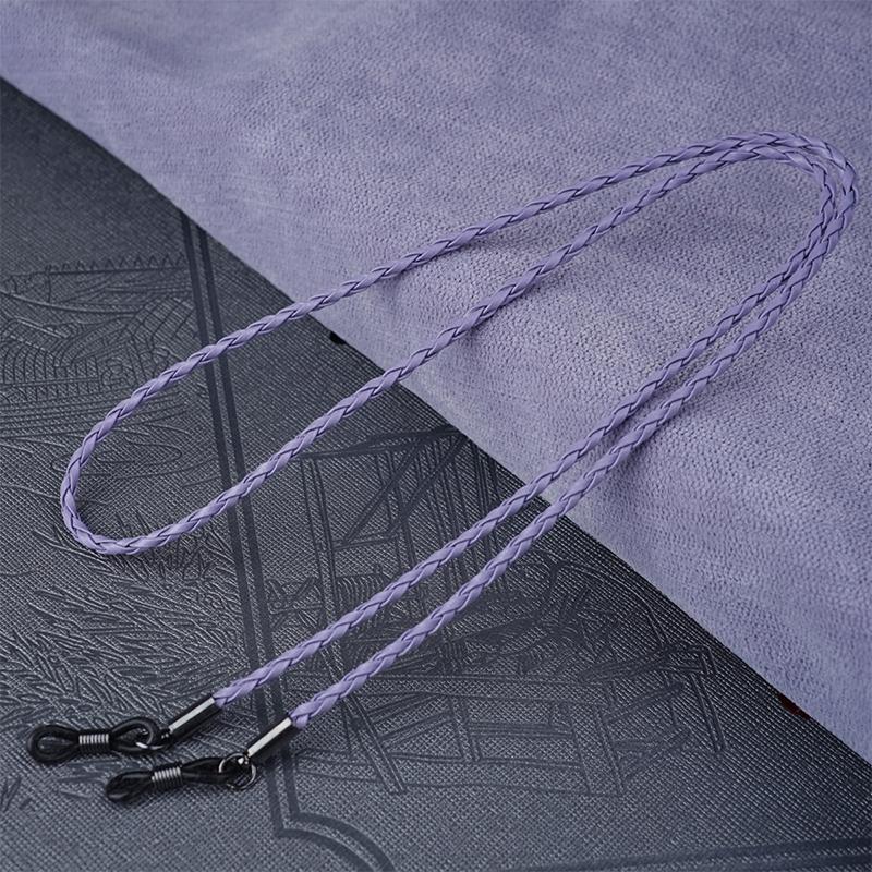 Thick Twist Sunglasses Leather Rope Chain Eyewear Braided Glasses Lanyard Strap