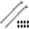 CZC AUTO Tire Pressure Gauge Heavy Duty Mechanical Air Gauge Stainless Stem Single Chuck with Pocket Clip for Truck Motorcycle Bike Car RV SUV ATV,