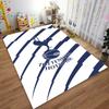 "Tappeto con Logo Tottenham Hotspur Stampato, Design a Strisce Blu e Bianche" Adatto per l'uso come antiscivolo per soggiorni, camere da letto, divani"