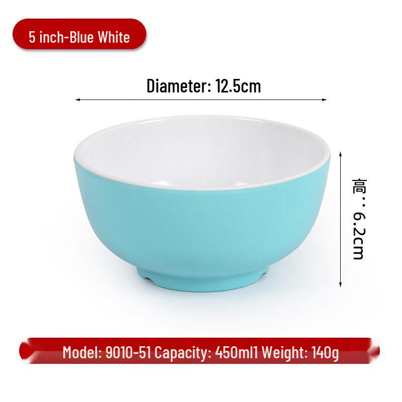 A8 Melamine Two-Tone Dining Bowl