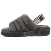 Fluff Yeah Slide Thick Sole Gray Slippers Women's 1095119-CHRC