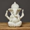 Mingze Kunstharz Sandstein Ganesh Ornament - Elefantengott Wohnkultur Geschenk