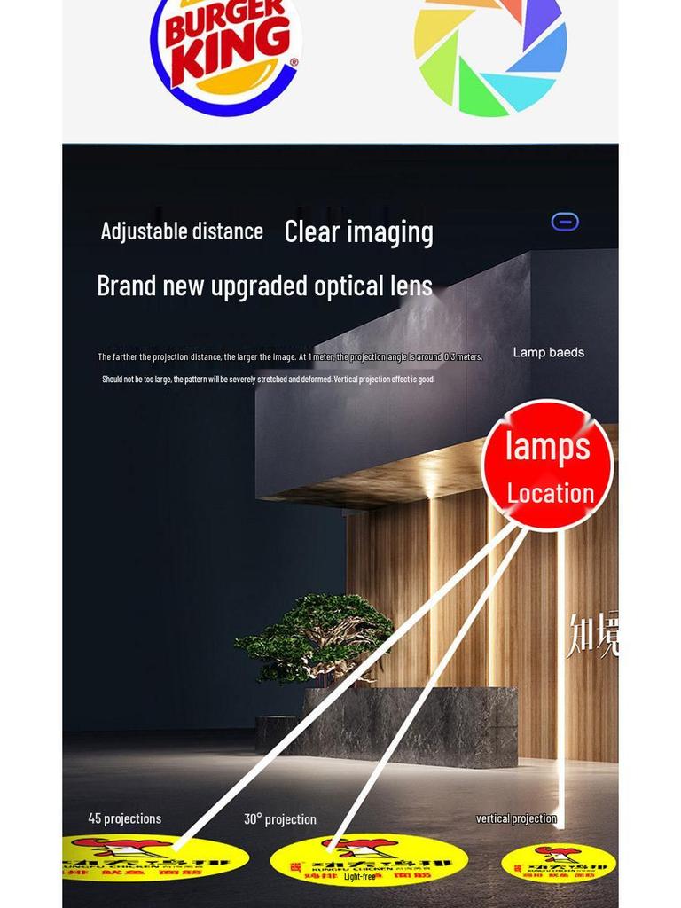 Industrial Safety Projector Light for Outdoor Crane and Forklift Applications