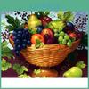 Full Diamond Fruit Embroidery Display Dish Diamond Painting Full Drill Round Rhinestones