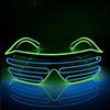 Online celebrity Bai Hui Jiang sells light-colored glasses,cold-colored glasses,the same model LED sunglasses,flashing dual-color single-color glasses