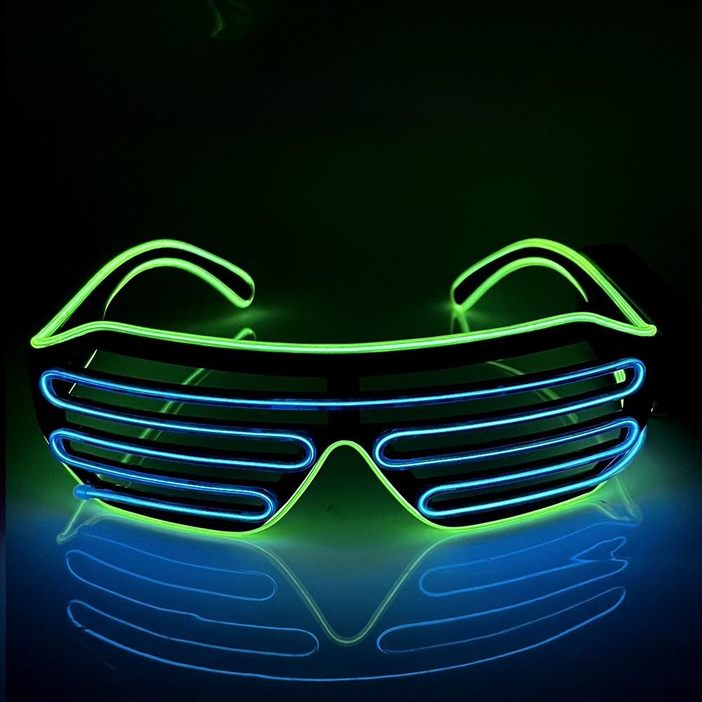 Online celebrity Bai Hui Jiang sells light-colored glasses,cold-colored glasses,the same model LED sunglasses,flashing dual-color single-color glasses