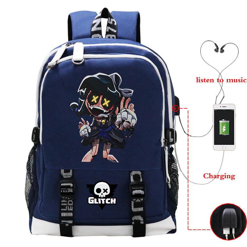 Murder Drones Leisure Travel Backpack Multifunctional USB Student School Bag Large Capacity