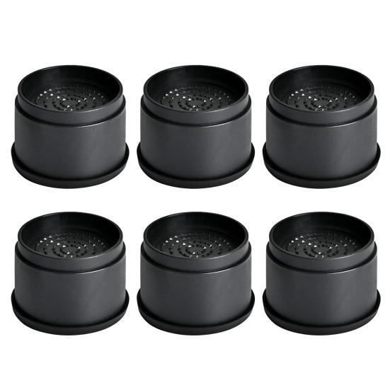 4/6/8 Stück 1/2 Zoll runder Möbelaufsteller, robuster Bettaufsteller, verstellbar, stapelbar, rutschfest, für Tisch, Schreibtisch, Couch, Stuhl, Sofa, Schrank, Beinaufsteller