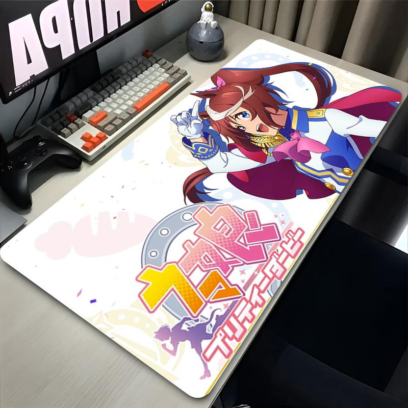 Mouse Pad Anime Uma Musume Pretty Derby Kitasan Mousepad Nonslip Suitable For Office Computers Laptops Esports Game Desk Mats