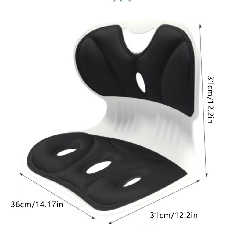 Orthopedic Seat Cushion for Lower Back Pains Relief Long Sitting Comfort Ergonomic Lumbar Support Seat Pillow Chair