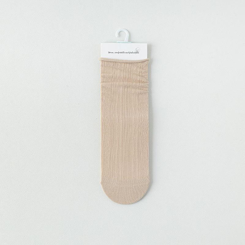 Socks Stacking Socks Combed Cotton Medium Tube Socks Mesh Thin Hollow Breathable Ballet Shoes Socks