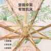 New retro flower manual umbrella, double-sided color parasol, three-fold sunscreen, sun umbrella, rain and rain, one generation