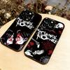 My C-Chemical Romance Band Phone Case For iPhone 17,16,15,14,13,12,11 Plus,Pro Max,XS,Colored Silver Plated Inside Cover
