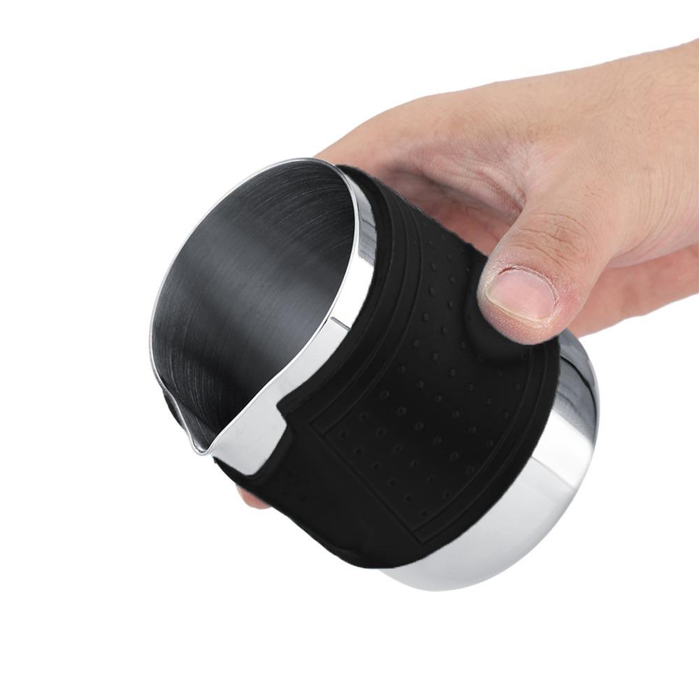 Black Frothing Milk Jug Stainless Steel Milk Frothing Pitcher Stainless Steel Coffee Cup Latte Art