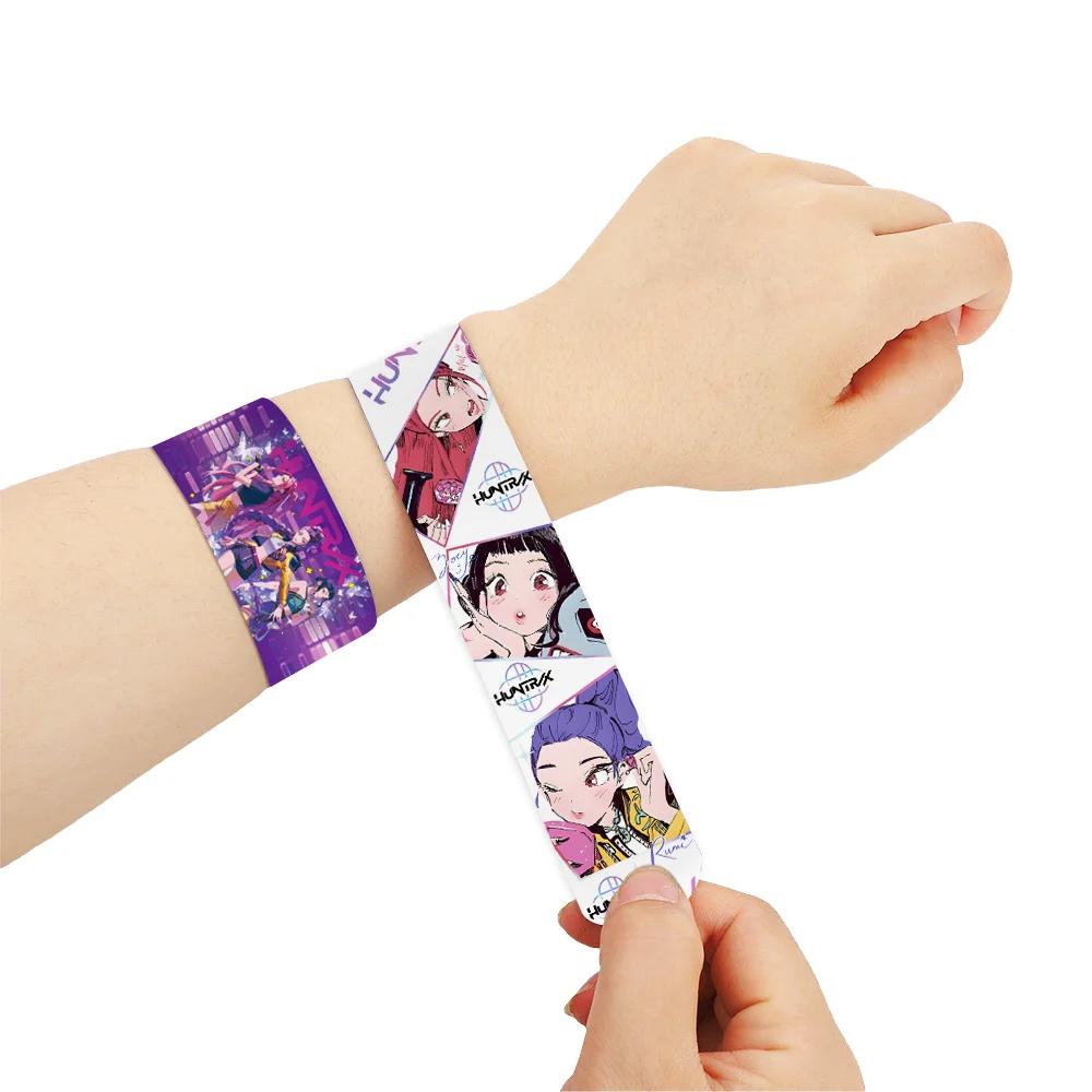 

Kpop Demon Hunters Slap Bracelets Celebration Favors Snap Bracelets Birth Date Celebration Gifts Decoration Supply Children Xmas Gifts -A10334