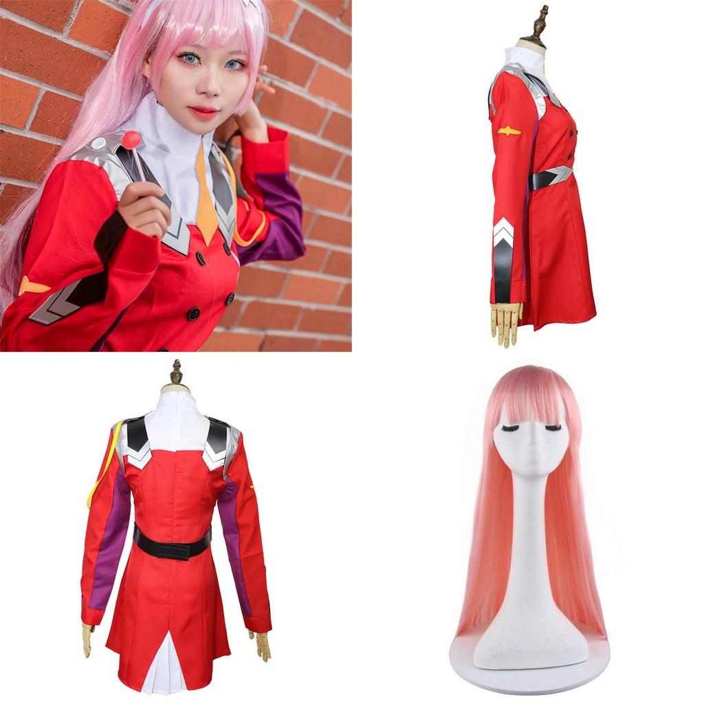Stunning Darling In The Franxx Zero Two Red Uniform Cosplay Costume For Halloween