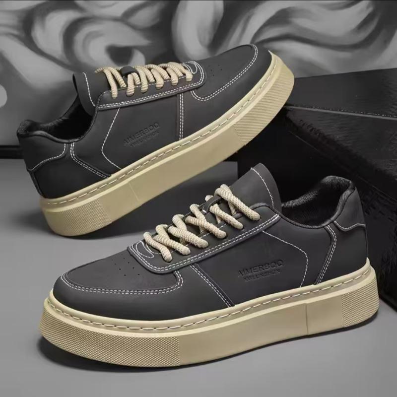 Fashion Shoes Men 2025New Spring Thick Soled Casual Shoes Fashion Versatile Male Sneakers Retro Work Boards Shoes Plus Zapatos De Hombre