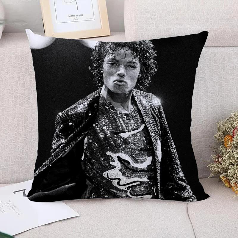 Dekorativní povlak na polštář Michael Jackson 40x40 Potah na polštář 40x40cm Povlaky na polštáře Polštáře na postel pro obývací pokoj Polštáře na pohovku Polštář