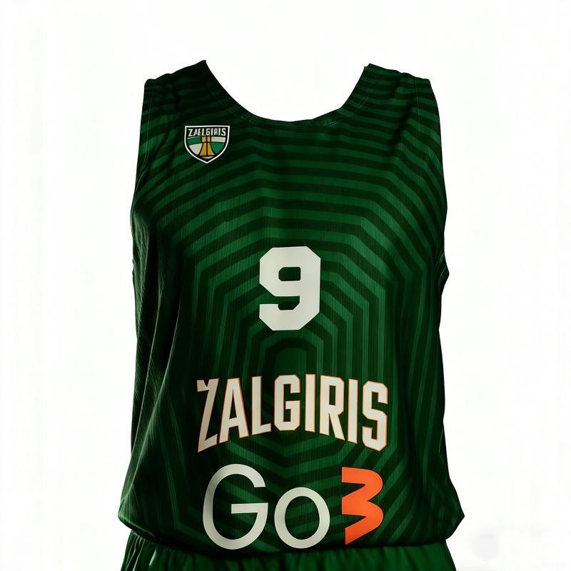 2026 Sommer Neu Zalgiris Kaunas Basketball Europäischer Wettbewerb Basketball Weste Trikot Fan Herren Damen Sportbekleidung Familie Kinder T-Shirts XL
