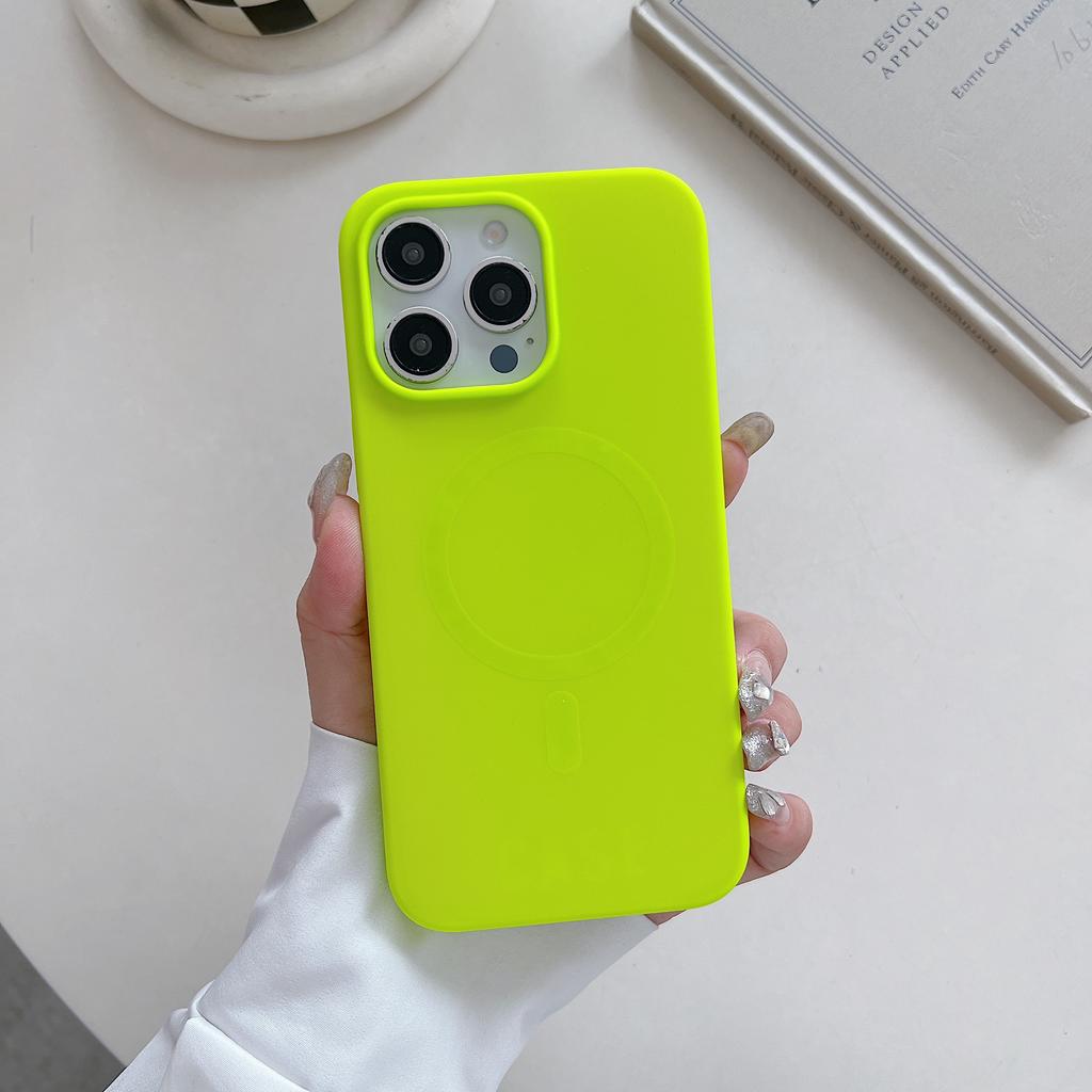 Bright Fluorescent Liquid Silicone For Case For For Iphone 17 Air 16 15 14 13 12 Pro Max Plus Wireless Charge Cover