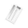 Plastic Crack Width Gauge Transparent Spot Inspection Ruler  Manufacturing