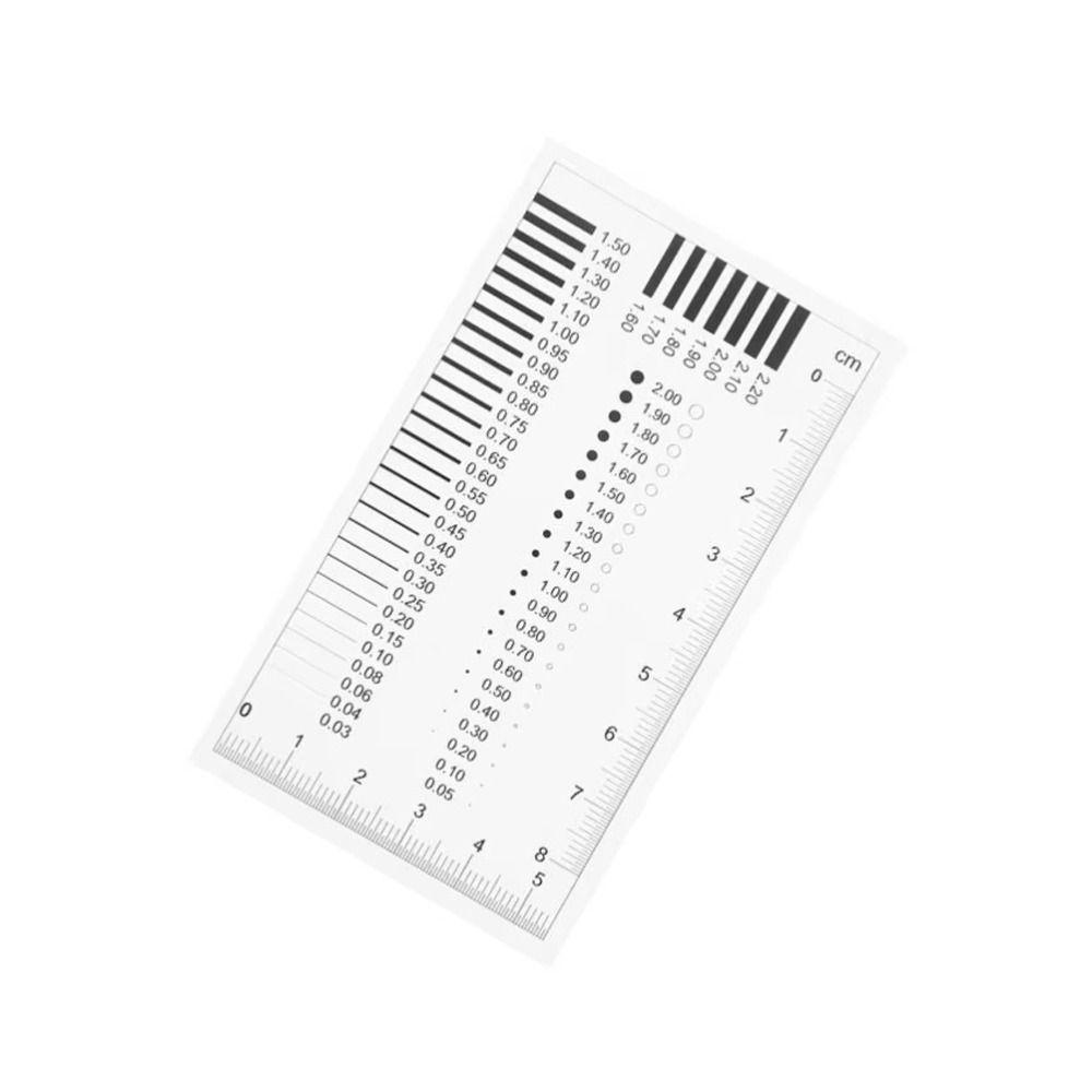Plastic Crack Width Gauge Transparent Spot Inspection Ruler Manufacturing