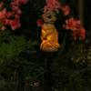 Solar Resin Lights Ground Mounted Fox Mongoose Lamp Decorative Outdoor Garden Courtyard Lights Garden Roadside LED Night Lamp