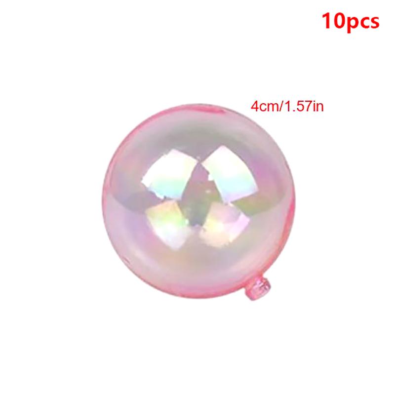 10 Stück Bunte Kugel Kuchenaufsatz Transparenter Ballon Cupcake DIY Dekoration Für Geburtstagsfeier Hochzeit