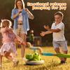 3 In 1 Children Dinosaur Sports Set with Sound Toss Ring Game Remote Control Outdoor Fitness Toys for Indoor Outside Playing